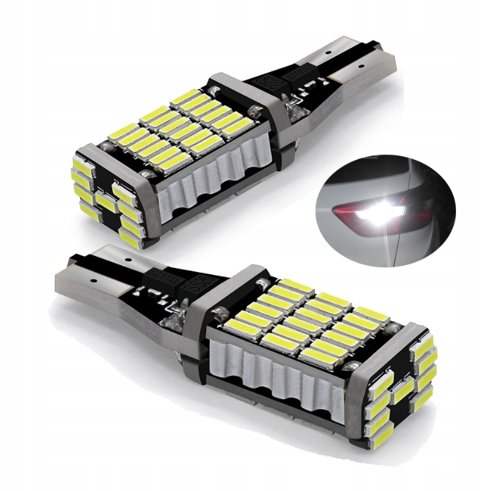 ŻARÓWKA LED W16W T15 CANBUS WSTECZNY 45 LED SMD Rodzaj LED