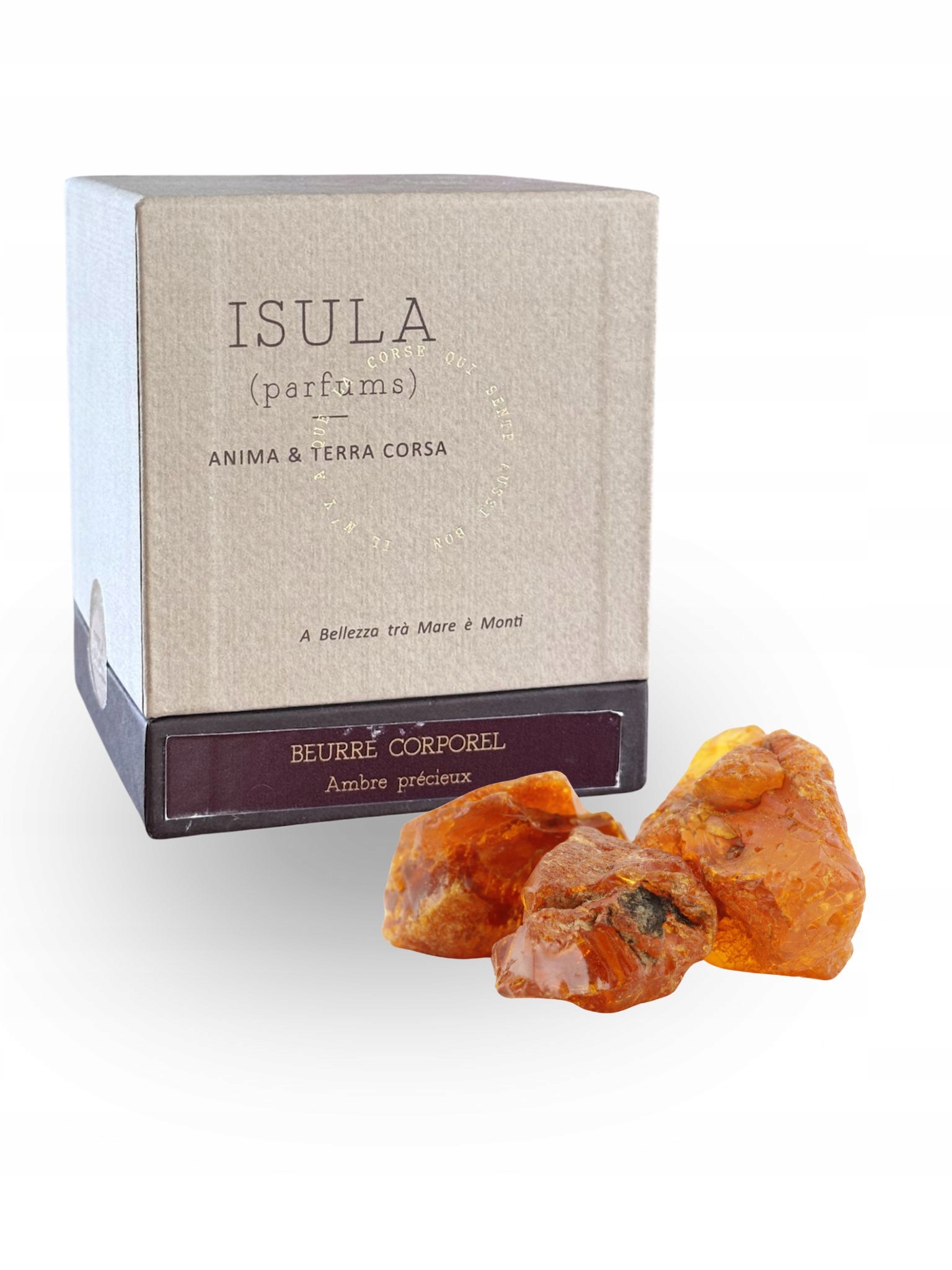Isula: Tělové máslo „Vzácný jantar“ (Ambre précieux) 250ml F545