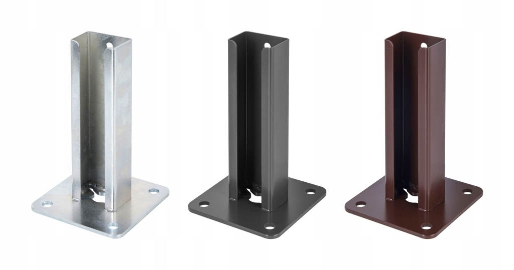 PODSTAWA STOPA SŁUPKA OGRODZENIA PANELOWEGO 60x40 OCYNK Kod producenta Podstawa słupka panelowego