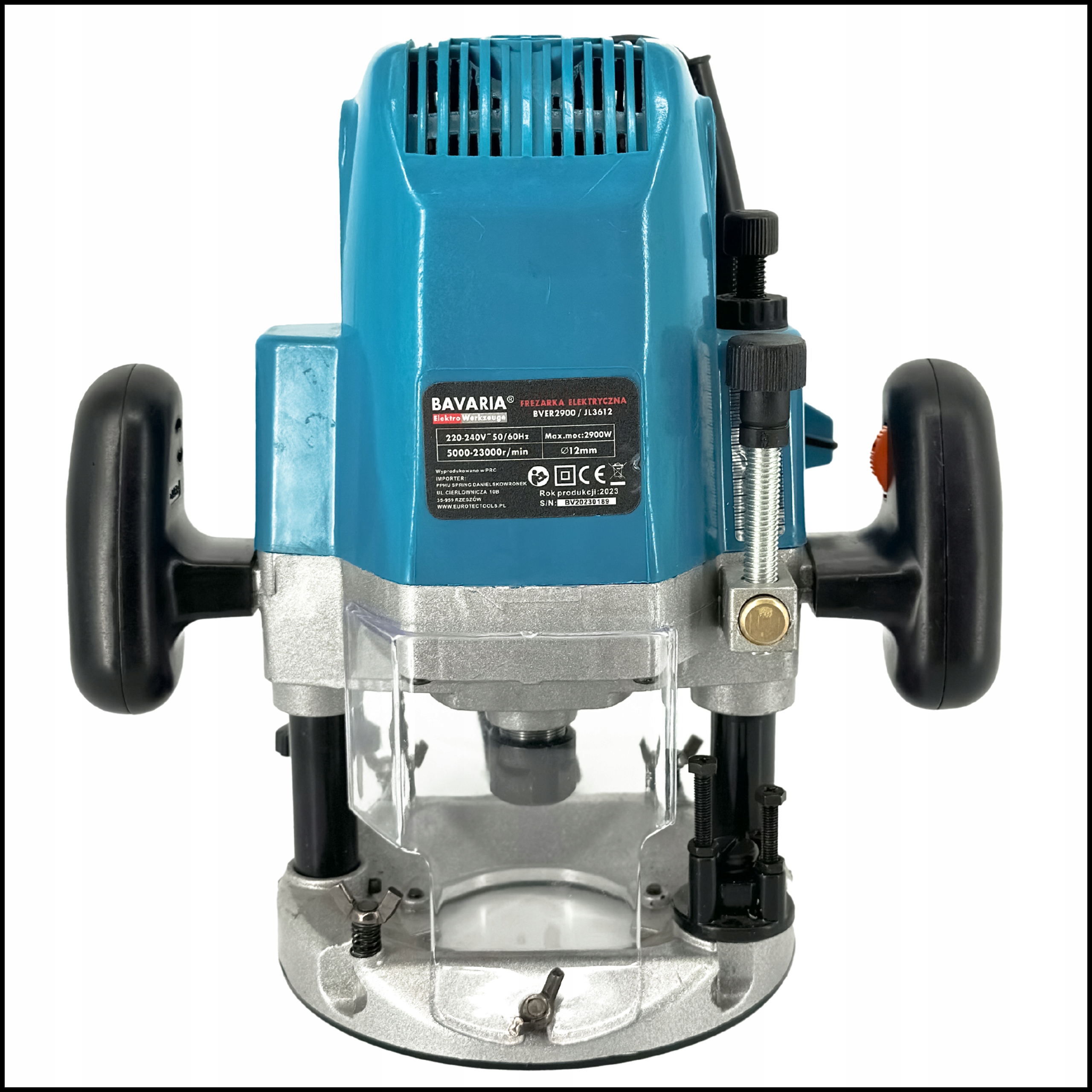 FREZARKA GÓRNOWRZECIONOWA DO DREWNA + FREZY RĘCZNA UNIWERSALNA DO KRAWĘDZI Marka Bavaria