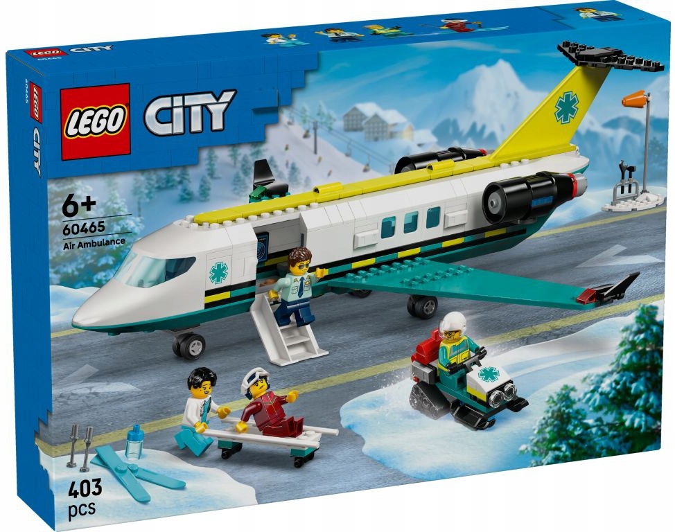 Lego City Letadlo Záchranné Služby Sada Kostek 60465