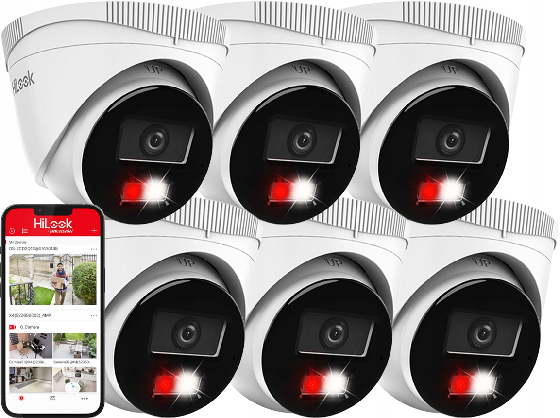 Kamera x6 Ip 6Mpx Vonkajšia IPCAM-T6-30DL HiLook od Hikvision Hd