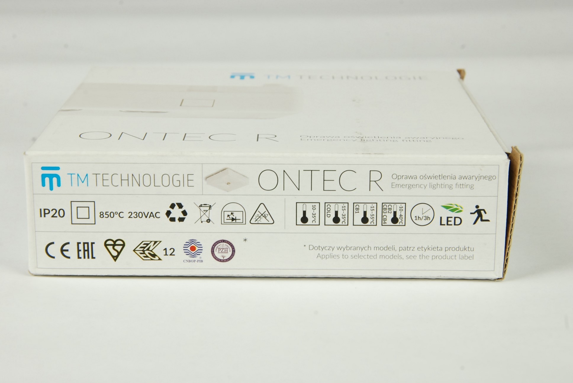 OPRAWA AWARYJNA ONTEC R C1 180 NM AT W BIAŁA Moc 2 W