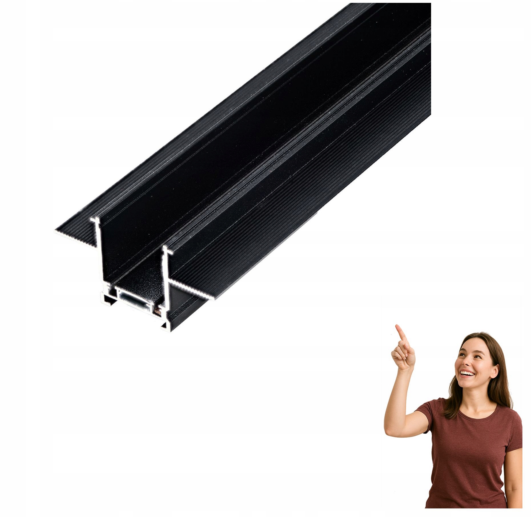 Koľajnicový kábel Pt 1F magnetický 2 m Gamma Track Magnetic GIPS2 Bk AZ5531 Azza