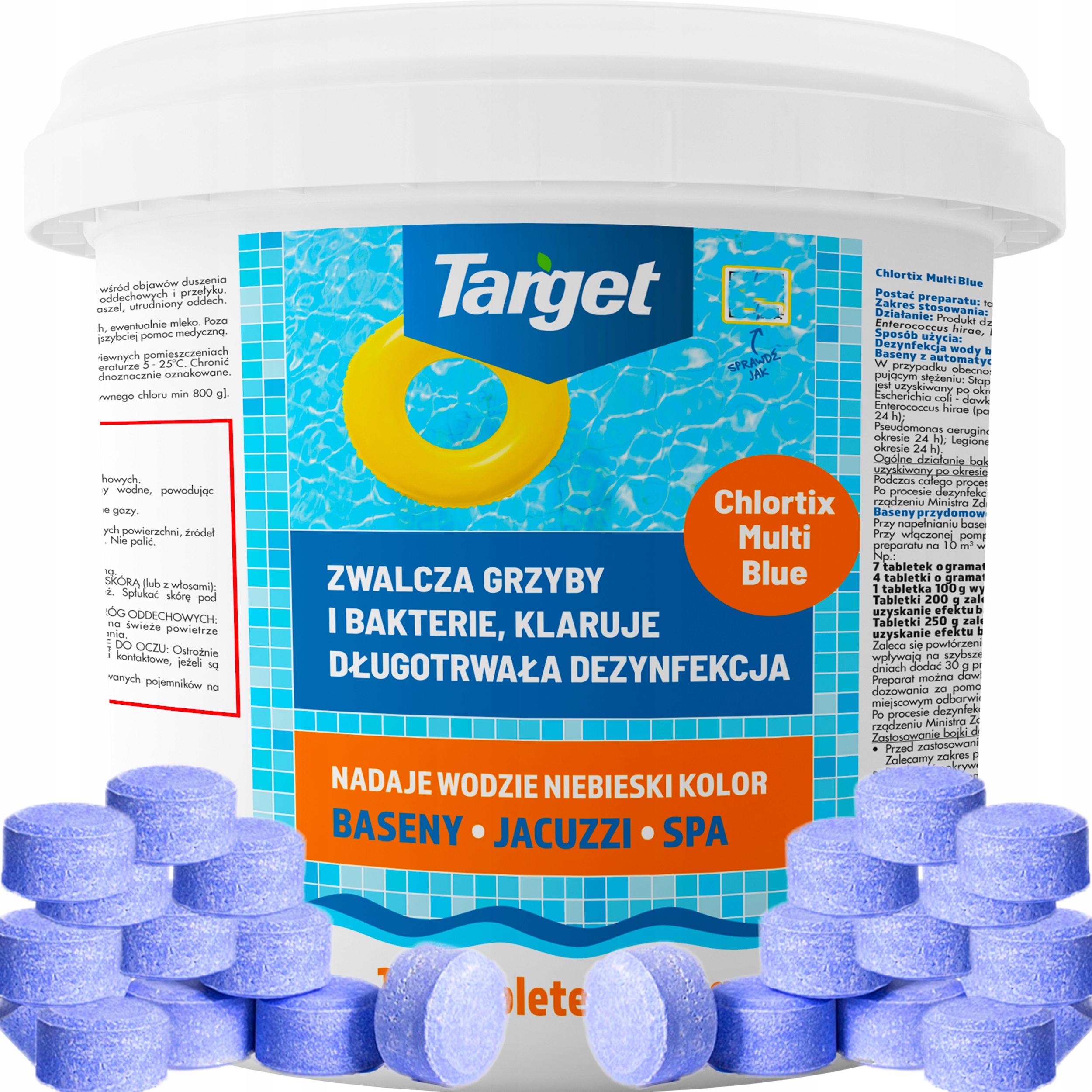 Target Chlortix Tabletki Multifunkcyjne Do Basenu Chlor Chemia 150 x 20G