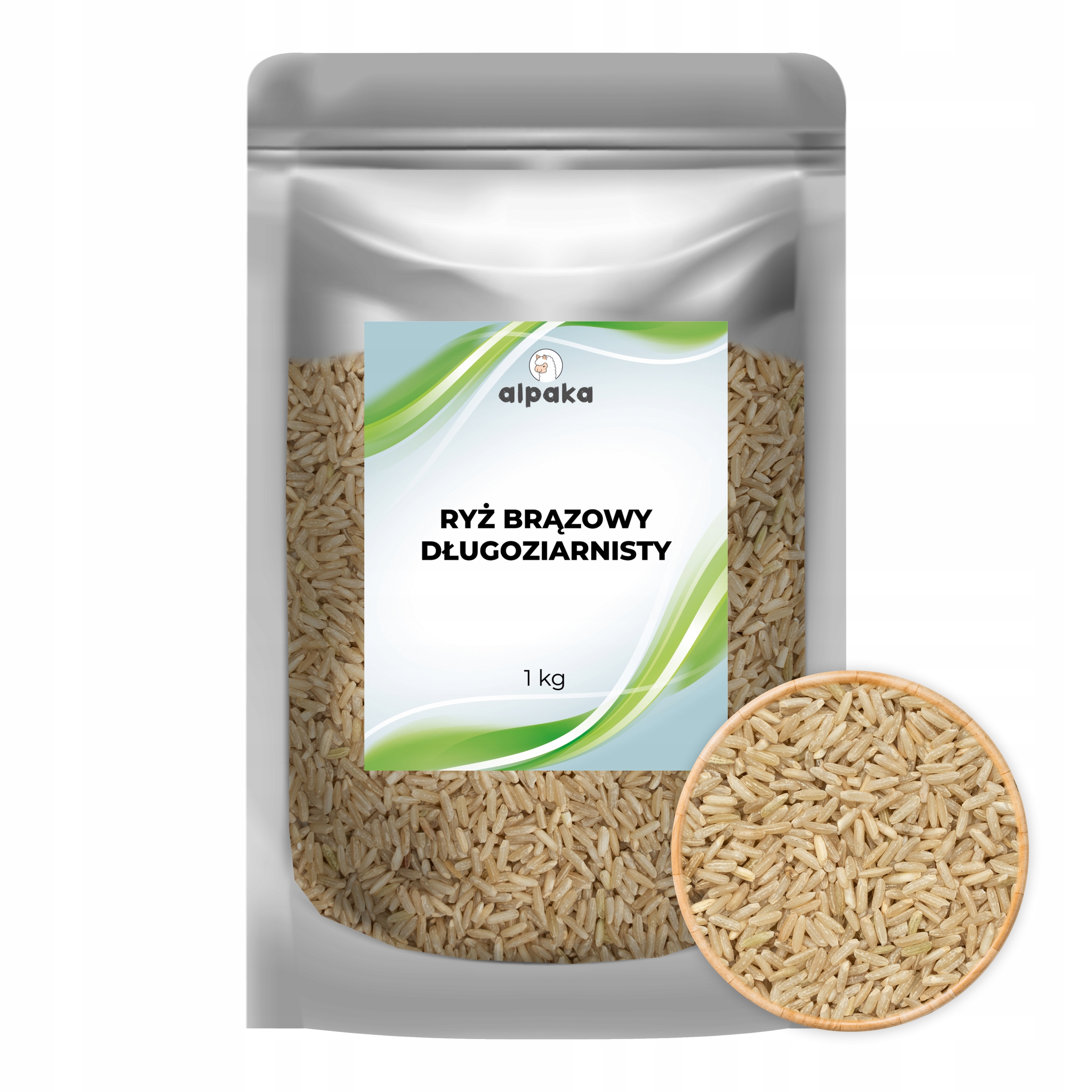 Levně Hnědá rýže 1 kg Alpaka