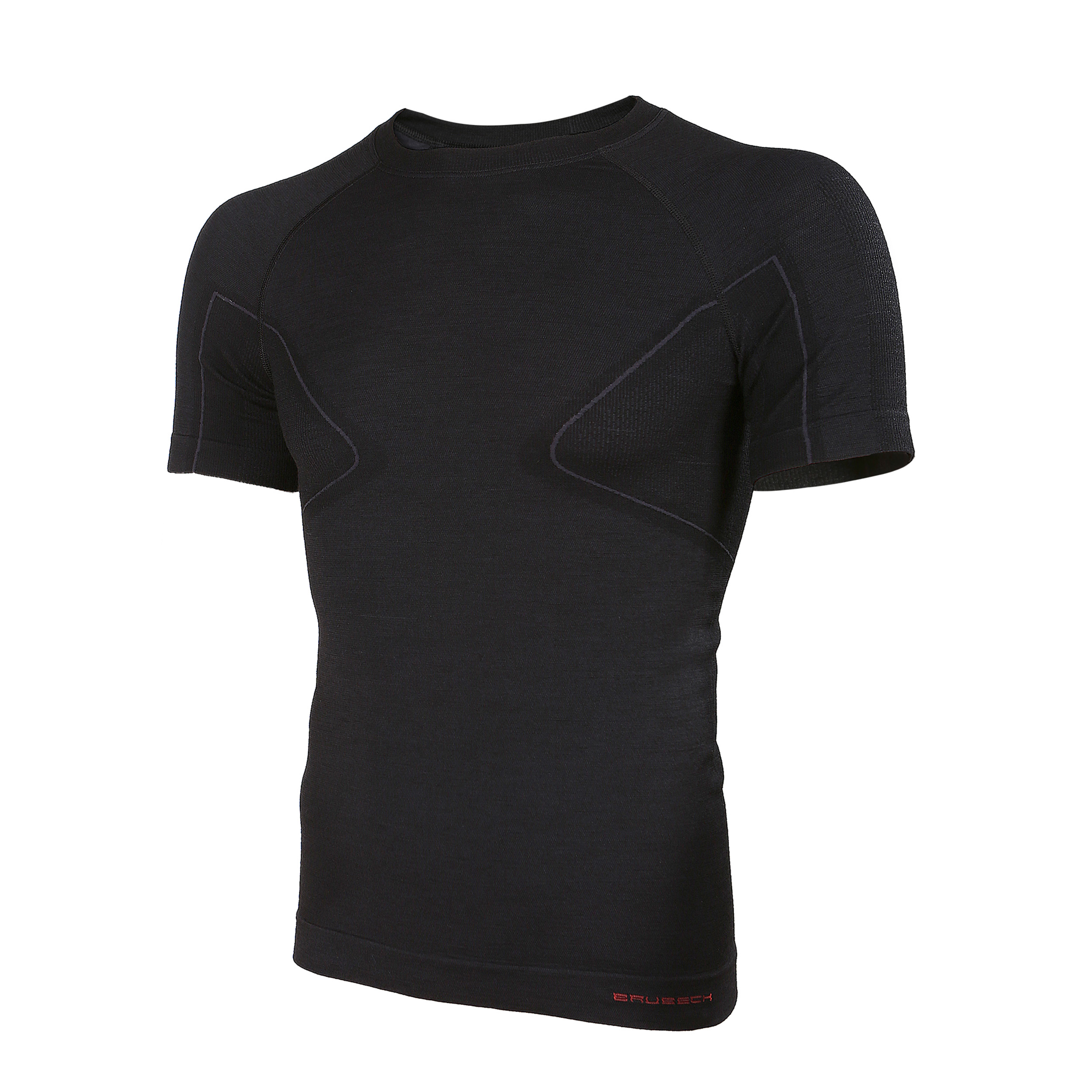 Koszulka Brubeck Active Wool męska czarna L