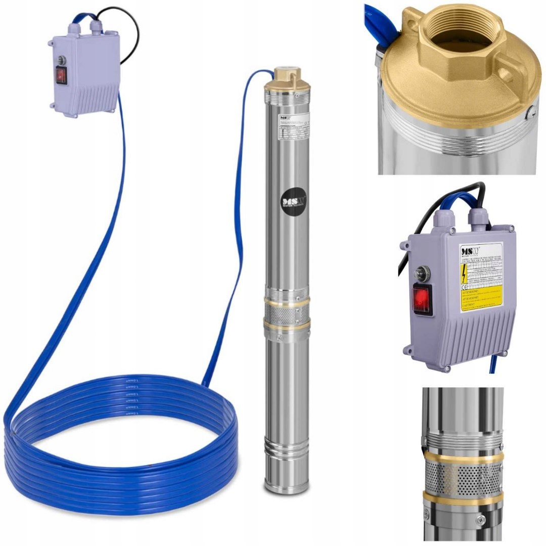 Ponorné čerpadlo pro hlubinnou studnu Msw 6000 L/hod do 72 m Msw
