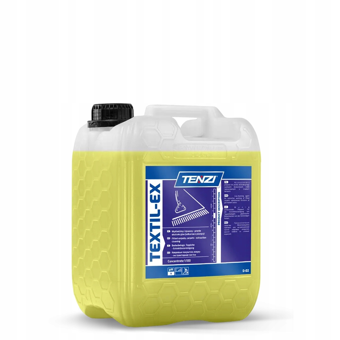 Levně Tenzi Textil-Ex Tekutý přípravek na praní koberců, čalounění, podlahových krytin pro vysávání, 5 l