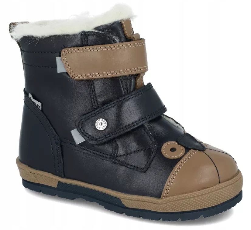 Bartek chłopięce kozaki wełniane ciepłe zimowe buty ze skóry 8800356 r. 30