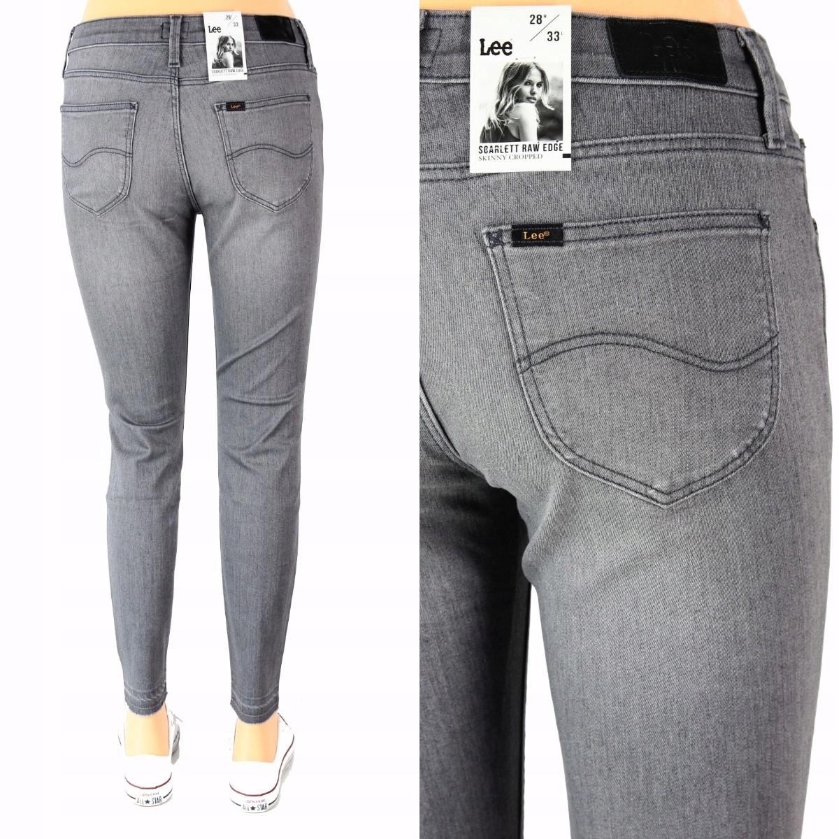 

Lee Scarlett Croped Skinny Jeansy 7/8 _ W27 L31