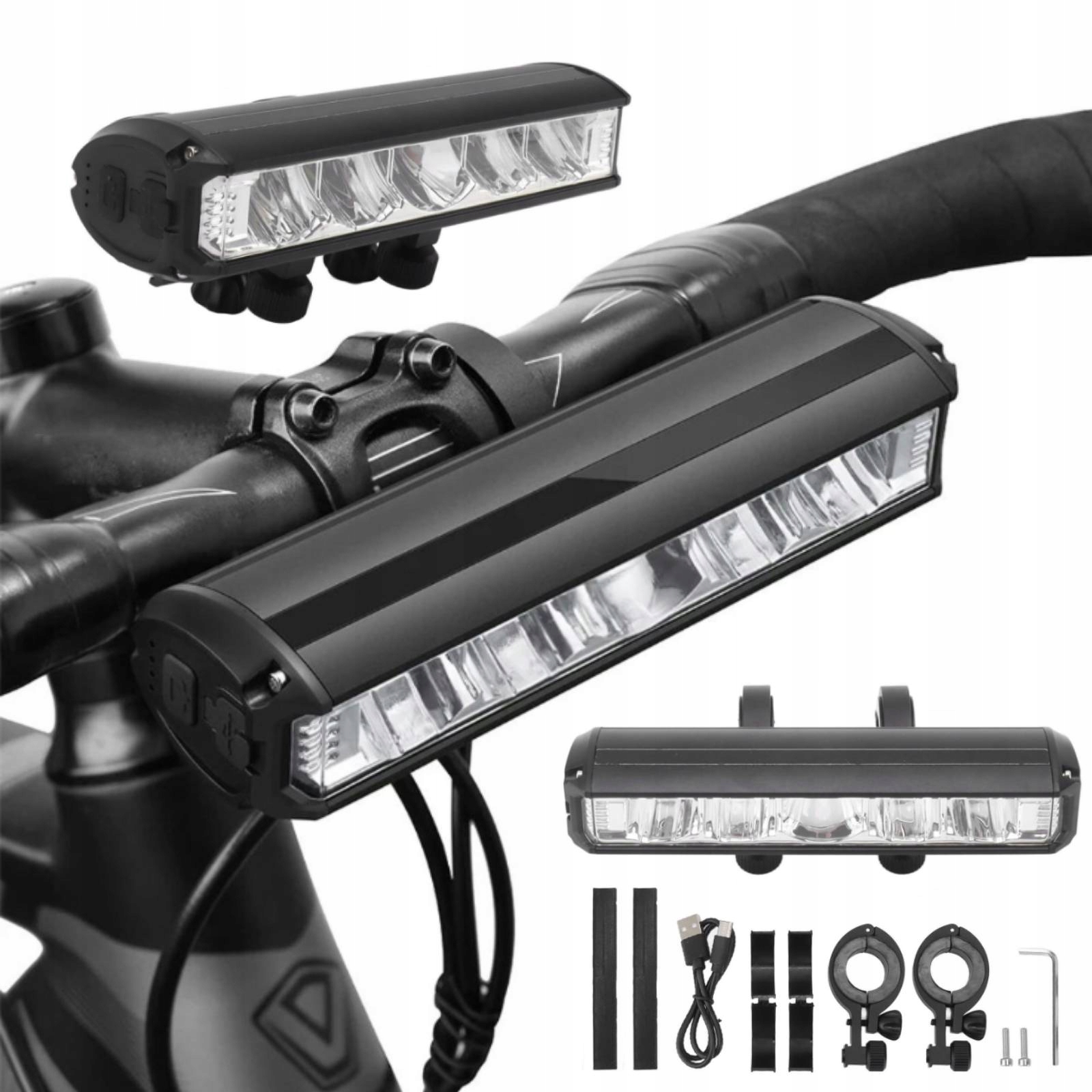 Lampa Rowerowa Przednia Led 8000MAH 5000 Lumenów 4 Tryby