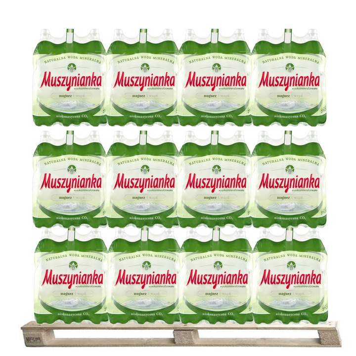Muszynianka woda niskonasycona CO2 1,5 l Paleta