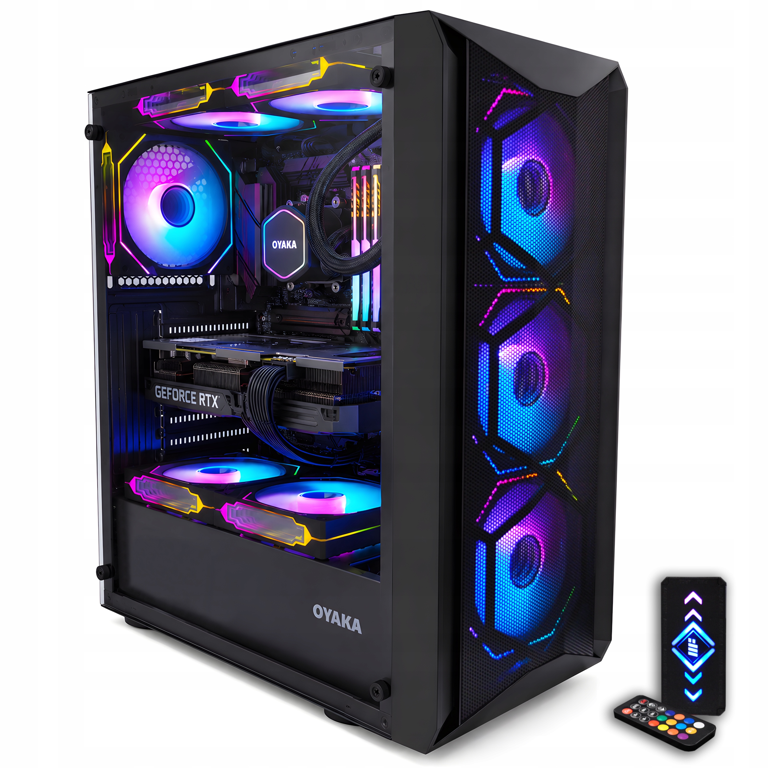 Počítačová Skříň pro počítač Oyaka Fusion Tower FT-G2, 6x ventilátor, počítačová skříň pro Pc