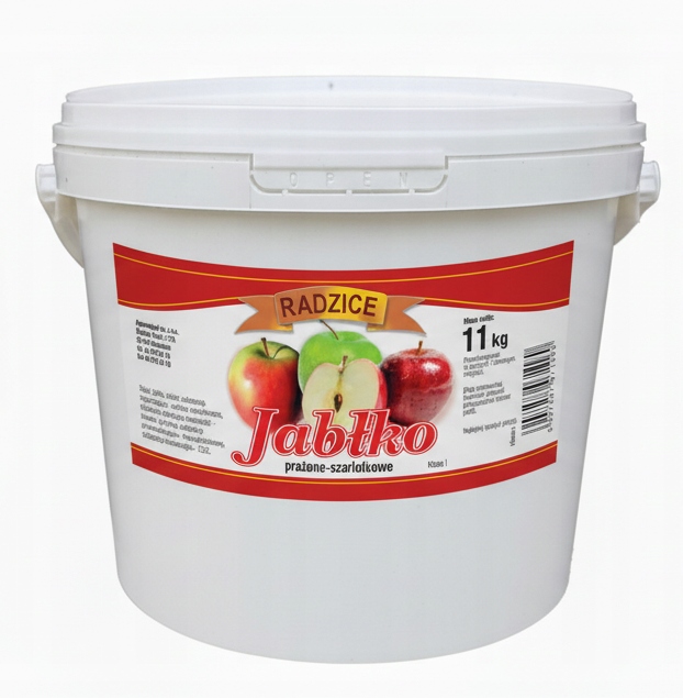 Jabłka prażone w kostce do szarlotki 85% 11kg