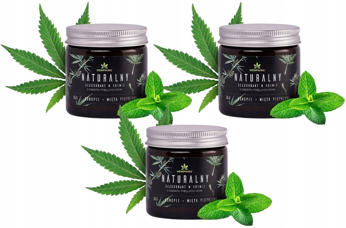 Přírodní konopný deodorant s Cbd a mátou peprnou Bez nepříjemného zápachu