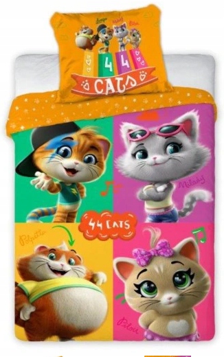 

Pościel 140x200 Koty 44 Cats Bawełna