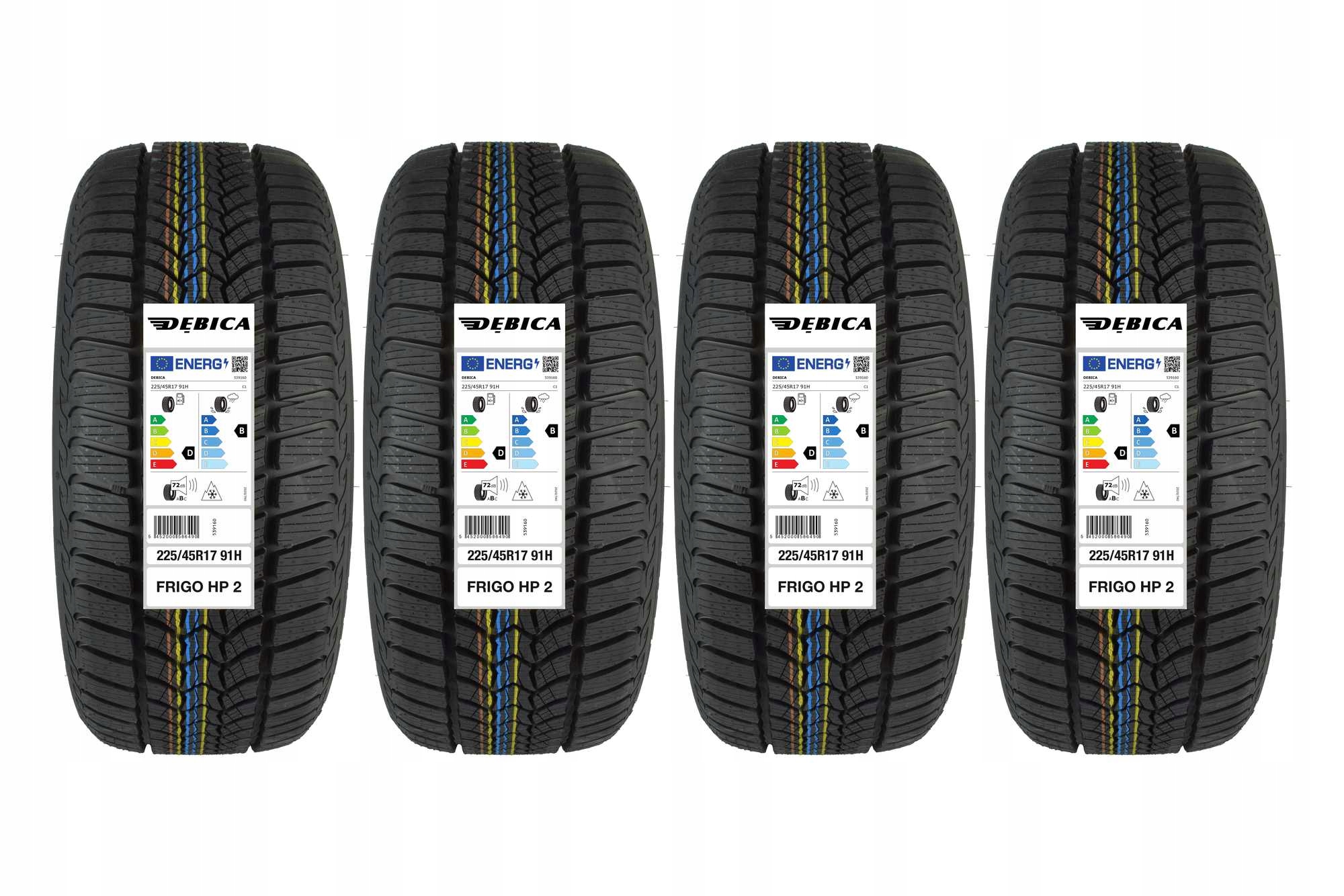 

4 Opony zimowe 225/45R17 Dębica Frigo Hp 2