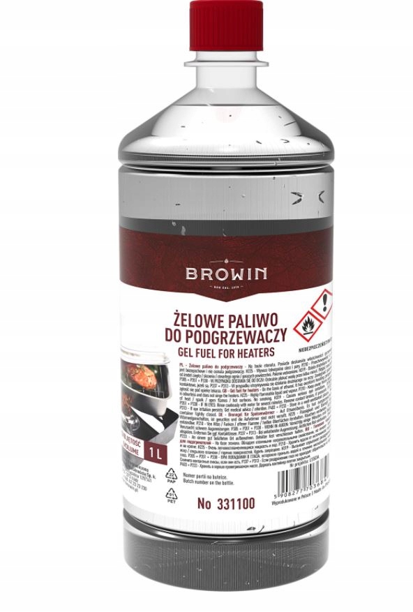 

Żelowe paliwo do podgrzewaczy wędzarni Browin 1 L