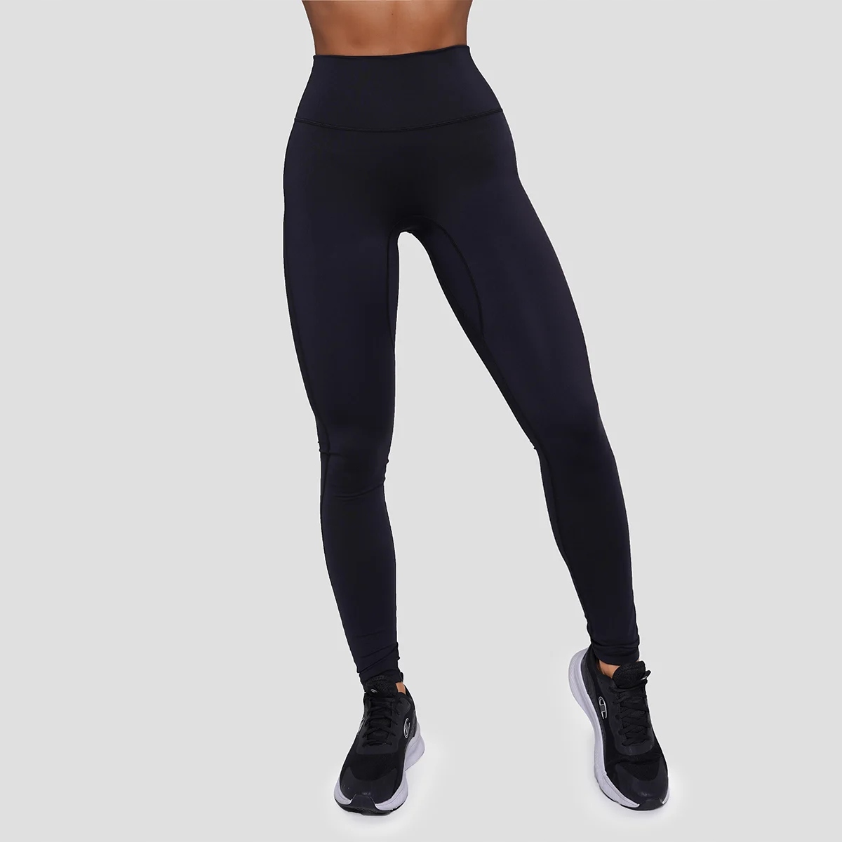 Damskie Legginsy Sportowe Fit Siłownia Trening Czarne Nylonowe GymBeam M