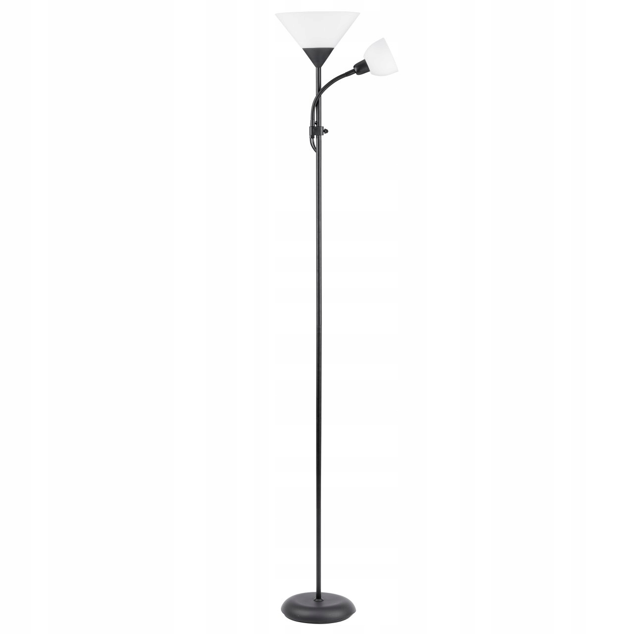Stojací podlahová lampa Kama Bílo-černá