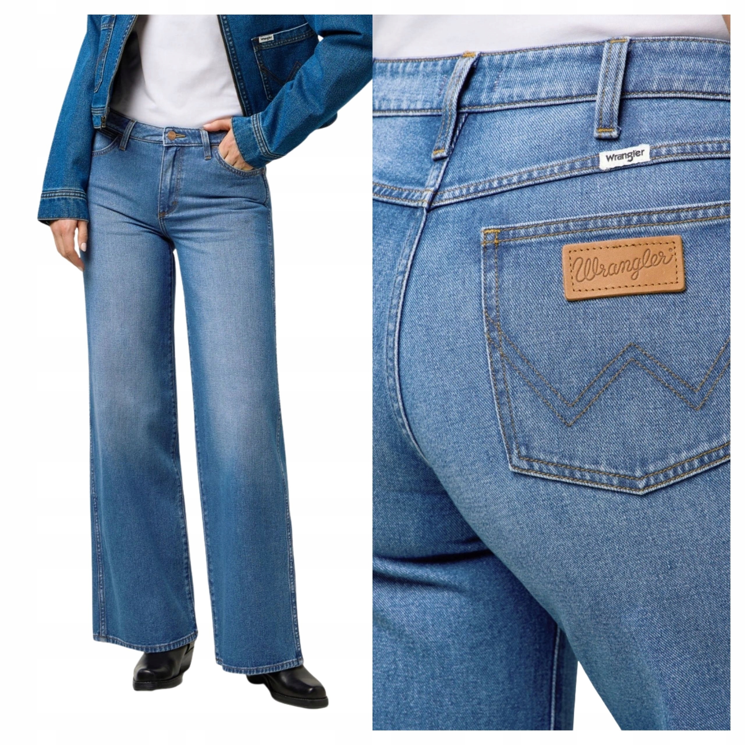 Dámské kalhoty Wrangler World Wide Carolina Jeansové modré W29 L32