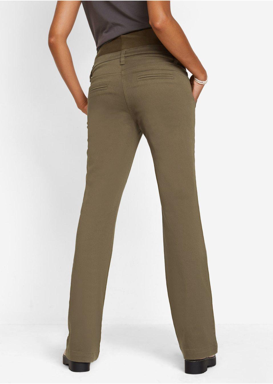 52 Bonprix _DYI PROSTE SPODNIE CIĄŻOWE KHAKI