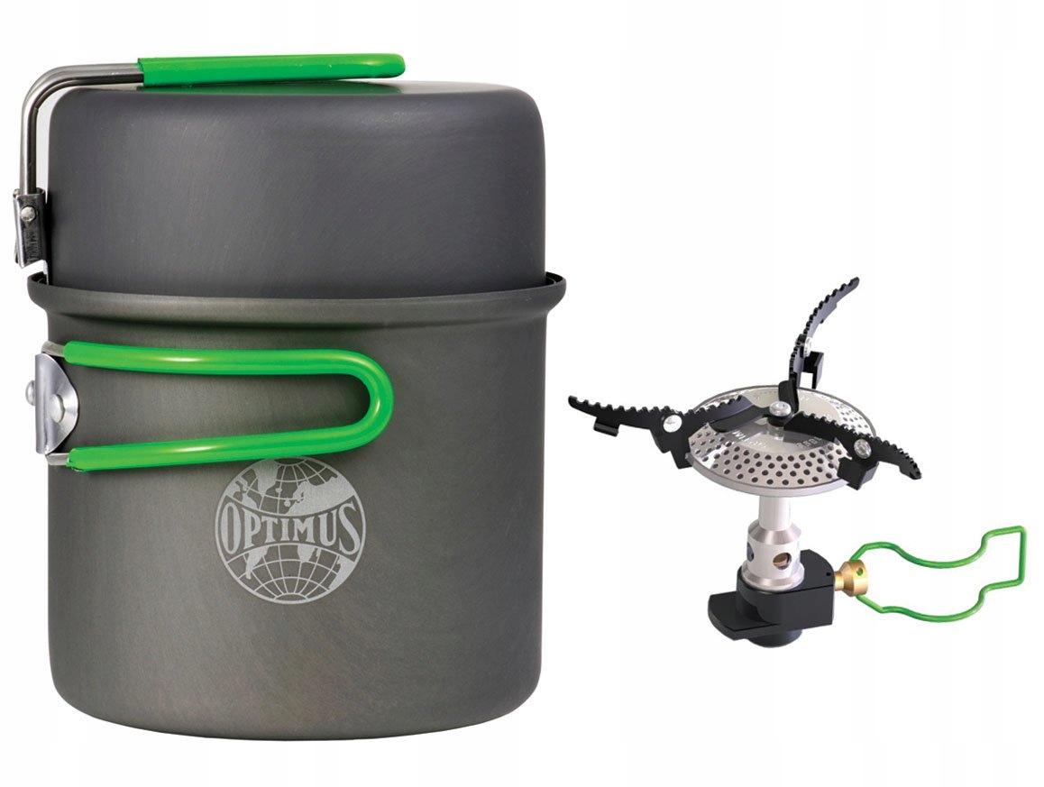 Optimus Zestaw Naczyń Menazka Turystyczna Terra Solo Palnik Crux Lite 3kW