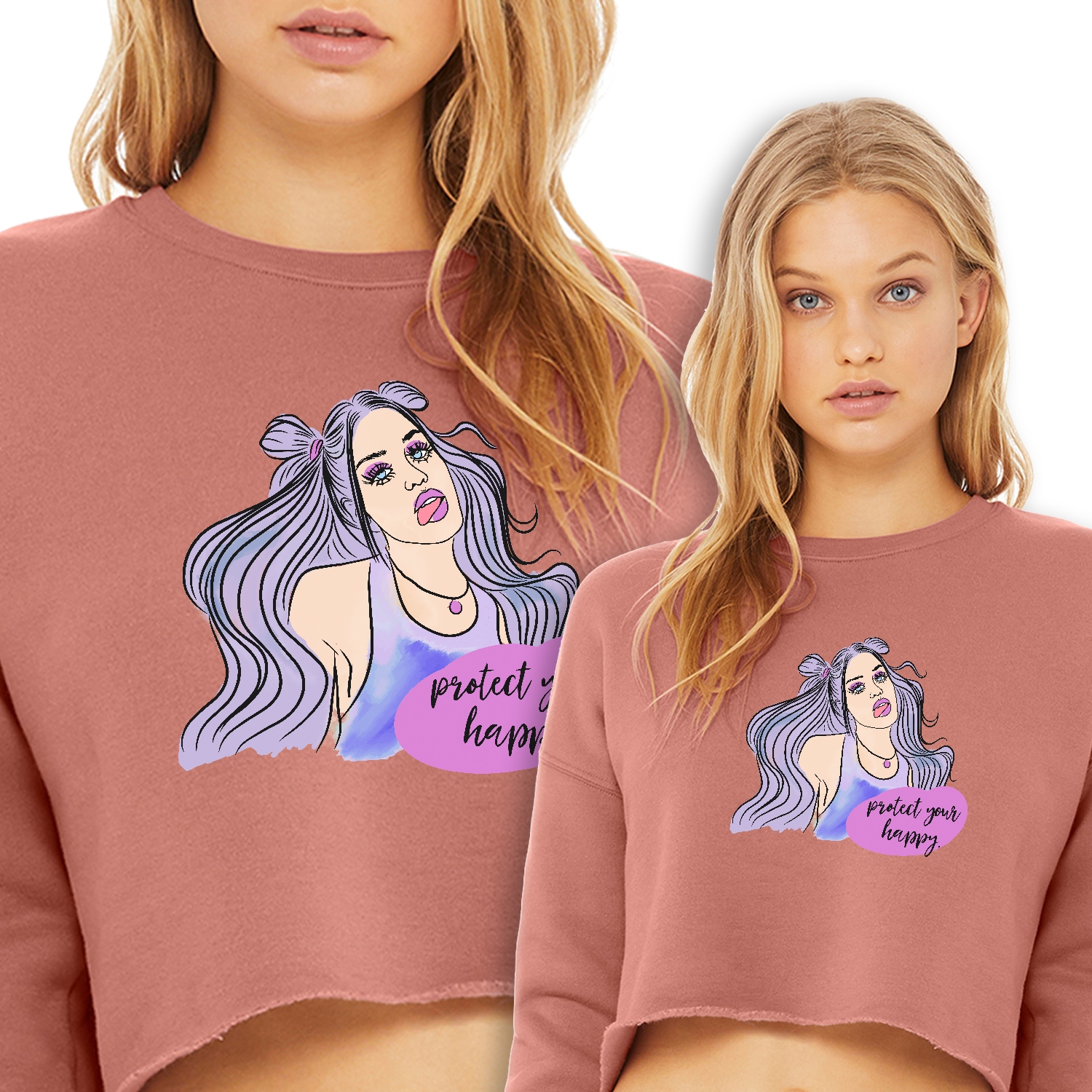 Pohodlná krátká Mikina Růžová Protect Happy Wz Xxs