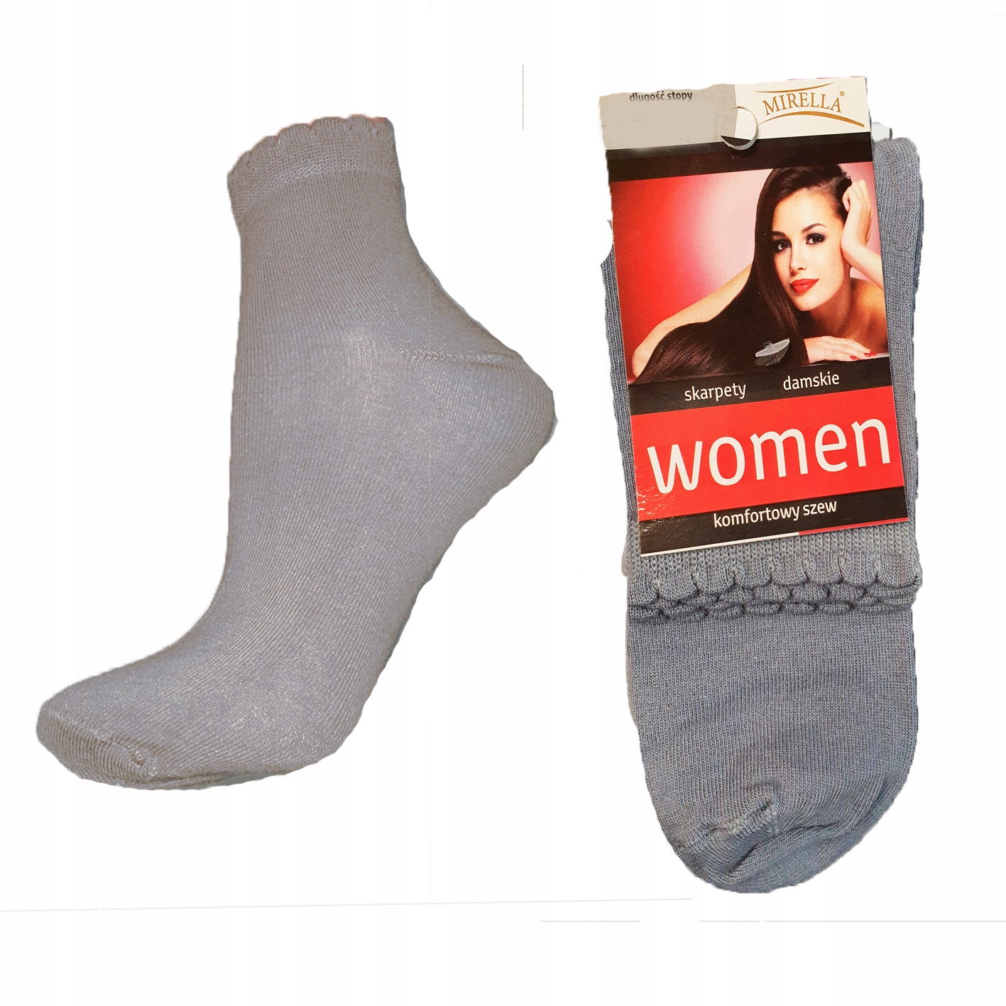 

Damskie skarpety bawełniane 39-42 Szary