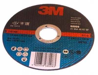 

Tarcza do cięcia metalu 115x1x22mm 3M 68008