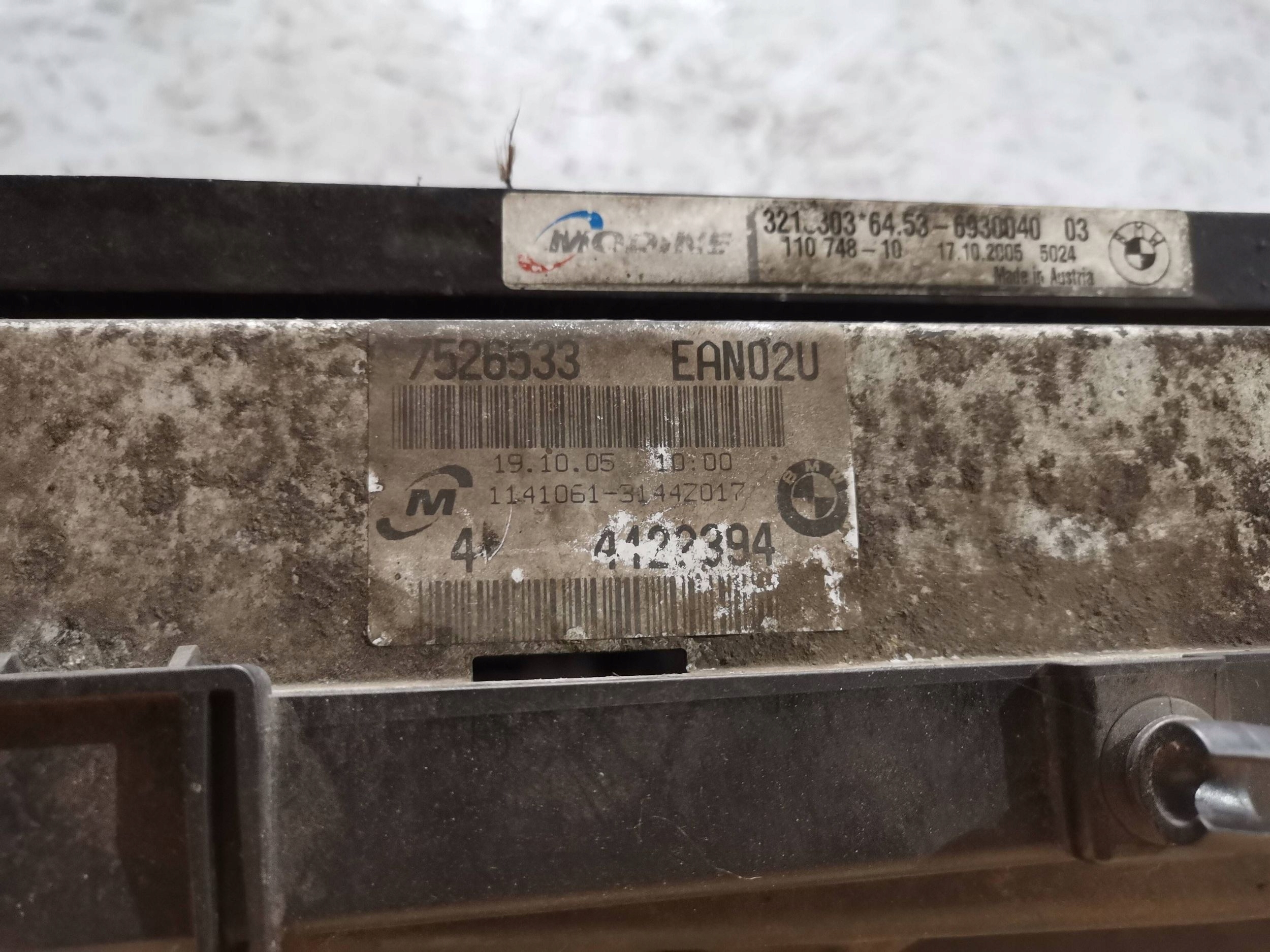 Radiatore / Raffreddatore e VENTOLA komplet BMW 3 E90 E91 7526533