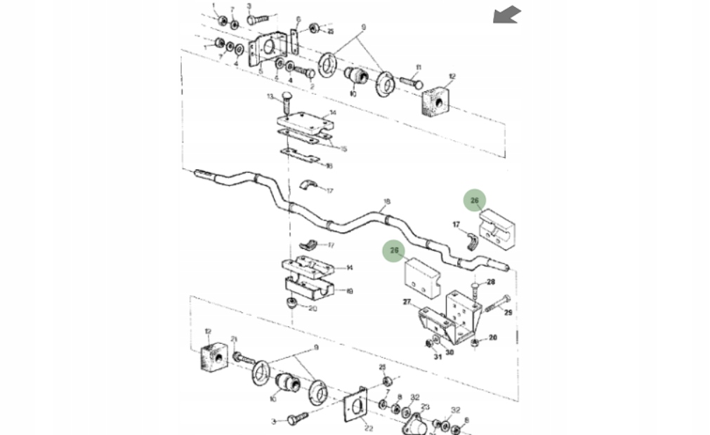 PANEWKA JOHN DEERE Z57754 Producent części John Deere