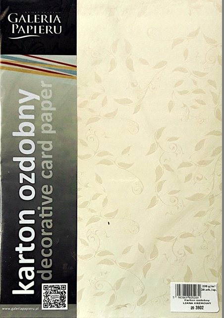 

Karton ozdobny Liana 230g Kremowy 203902