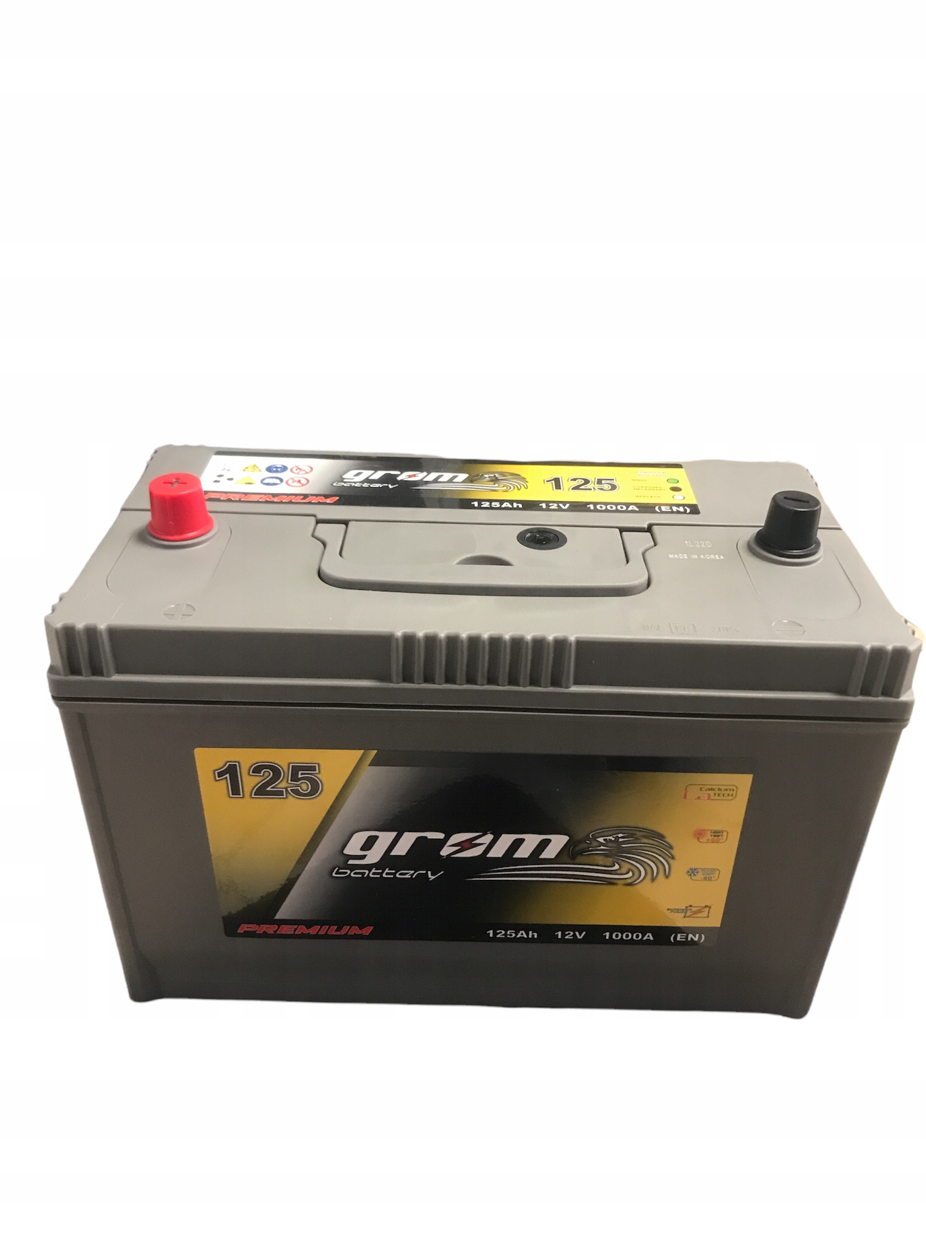 G125-C31 - Акумулятор GROM Premium 125ah 1000A L + Кельце