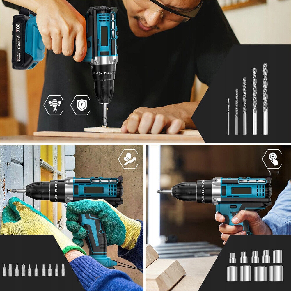 Aku Vrtačka 21V S Kufrem, 2 Baterie, 1.3AH, 45NM, Výkon