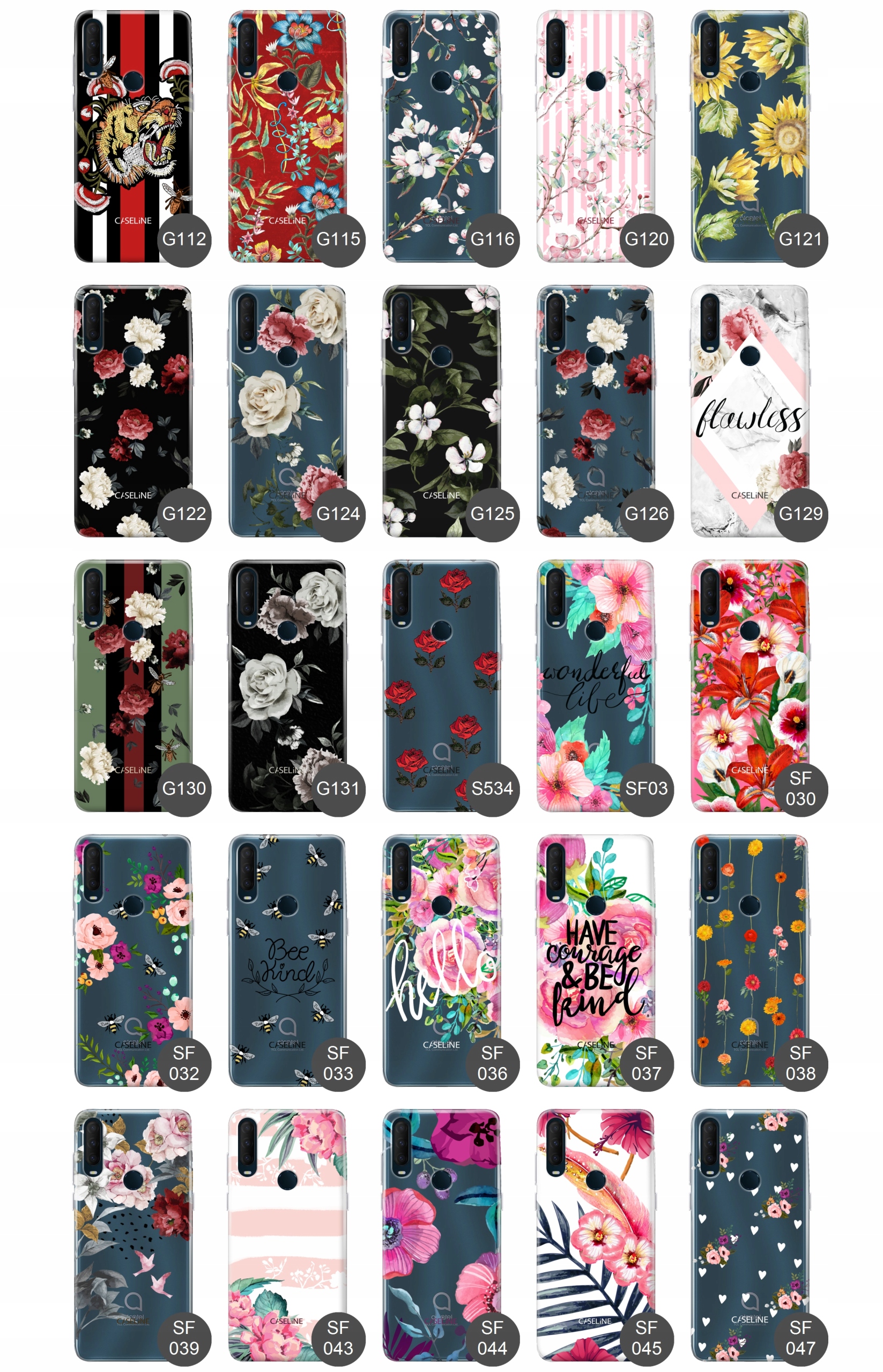 Etui do Alcatel 1S 2020 case wzory guma