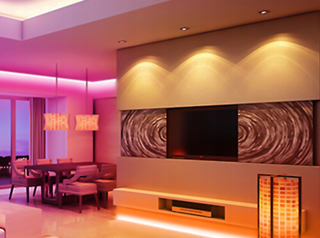 TAŚMA LEDOWA RGB 5M Z PILOTEM WIFI ZASILACZ LED Moc 36 W