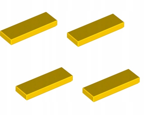 

Lego Płytka płaska 1x3 żółty 63864 4 szt