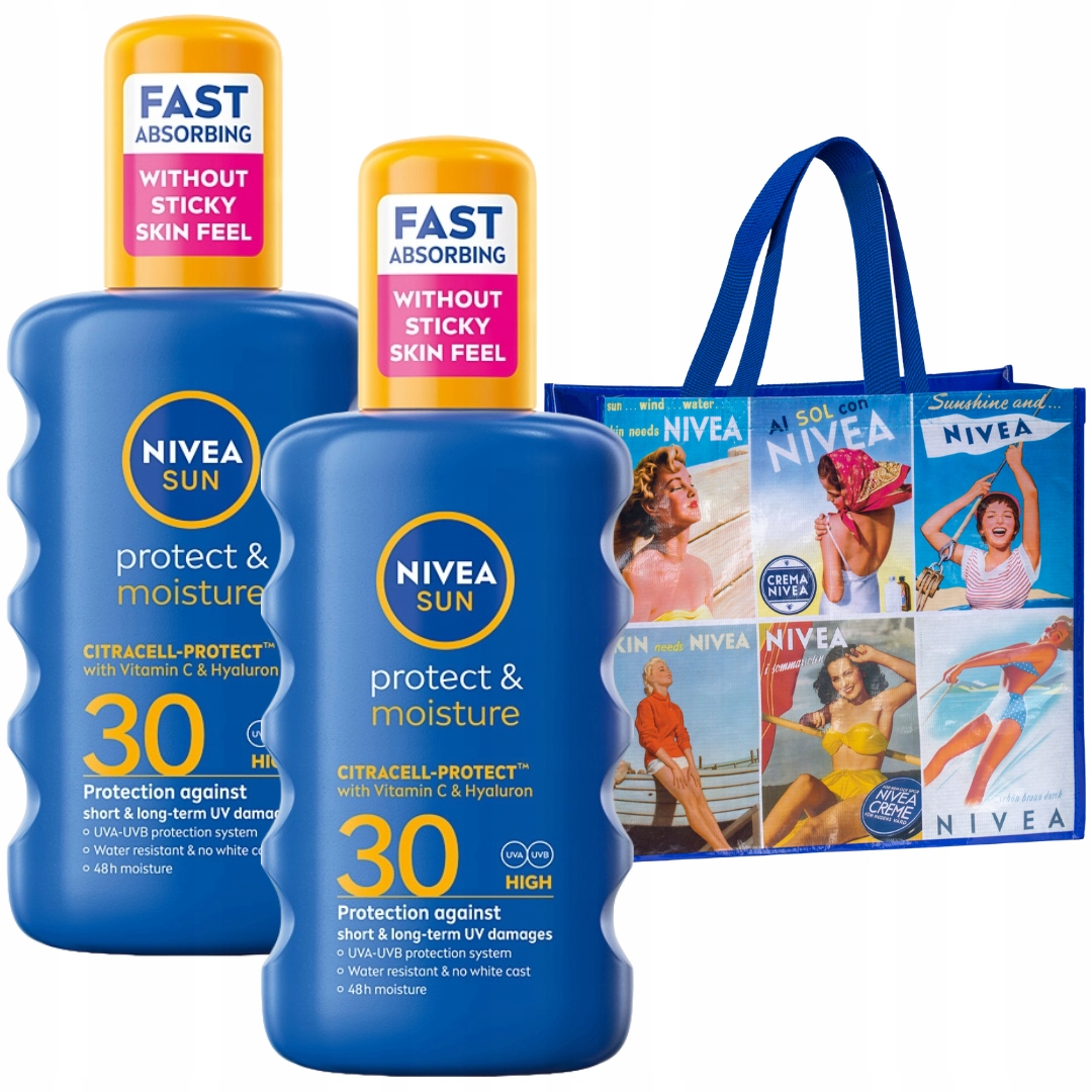 Balzám Nivea Sun Protect Moisture Hydratační SPF30 2 x 200 ml Dárek