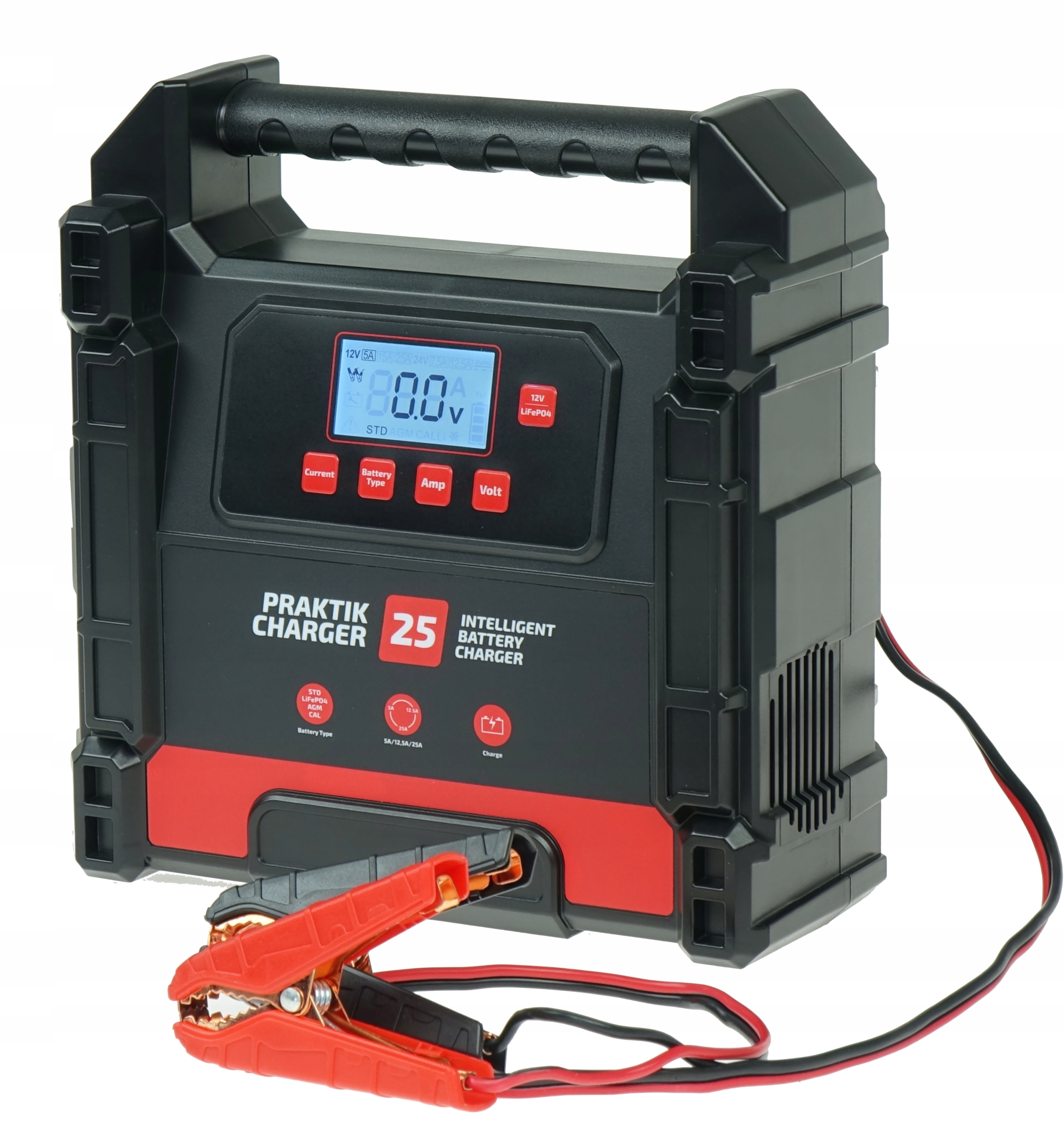 Automatická Nabíjačka Autobatérií Ideal Praktik Charger 25 LCD 12V 24V