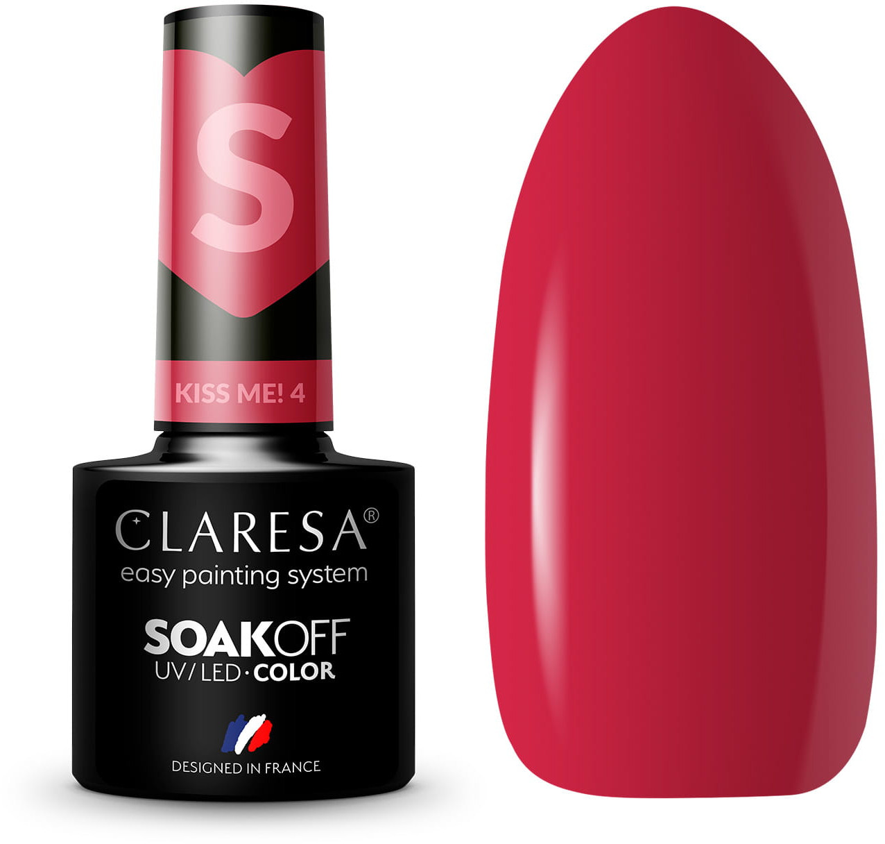 

Claresa lakier hybrydowy do paznokci Kiss Me 4