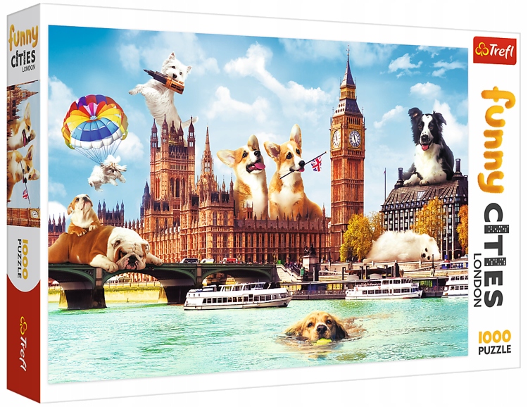 

Trefl Puzzle 1000 Elem Psy W Londynie 10596
