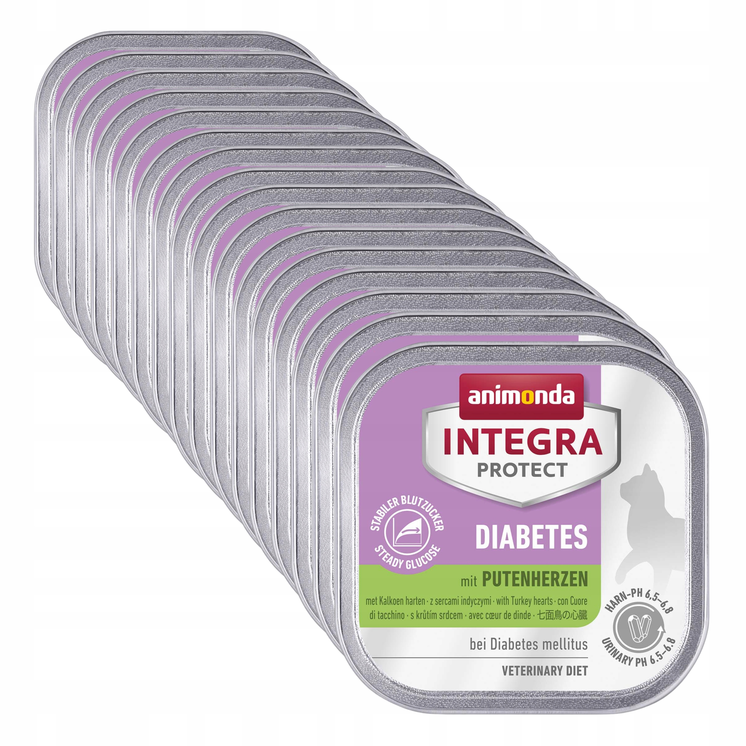 Levně Animonda Integra Diabetes Krůtí srdce (pro diabetiky) 16x100 g