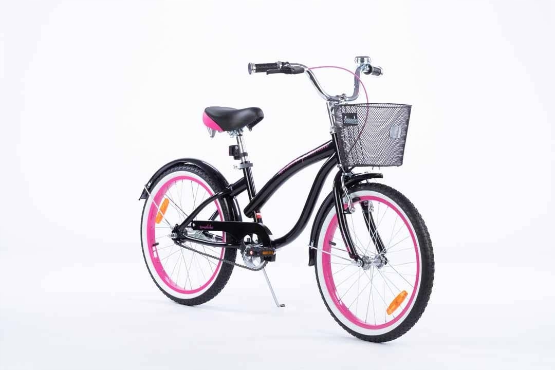 Rowerek Rower Tomabike Cruiser 18 Cal V-break Prowadnik Koszyk Kółka Boczne