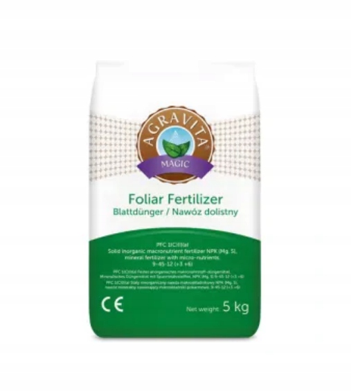 Agravita Magic Fosforowa 5kg Znakomity Nawóz Dolistny Npk 9-45-12+mikr 2031