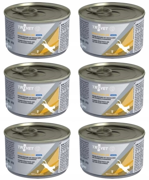 Levně Trovet Cat Asd Urinary Struvite Chicken 6x100g Kočky na dolní močový systém