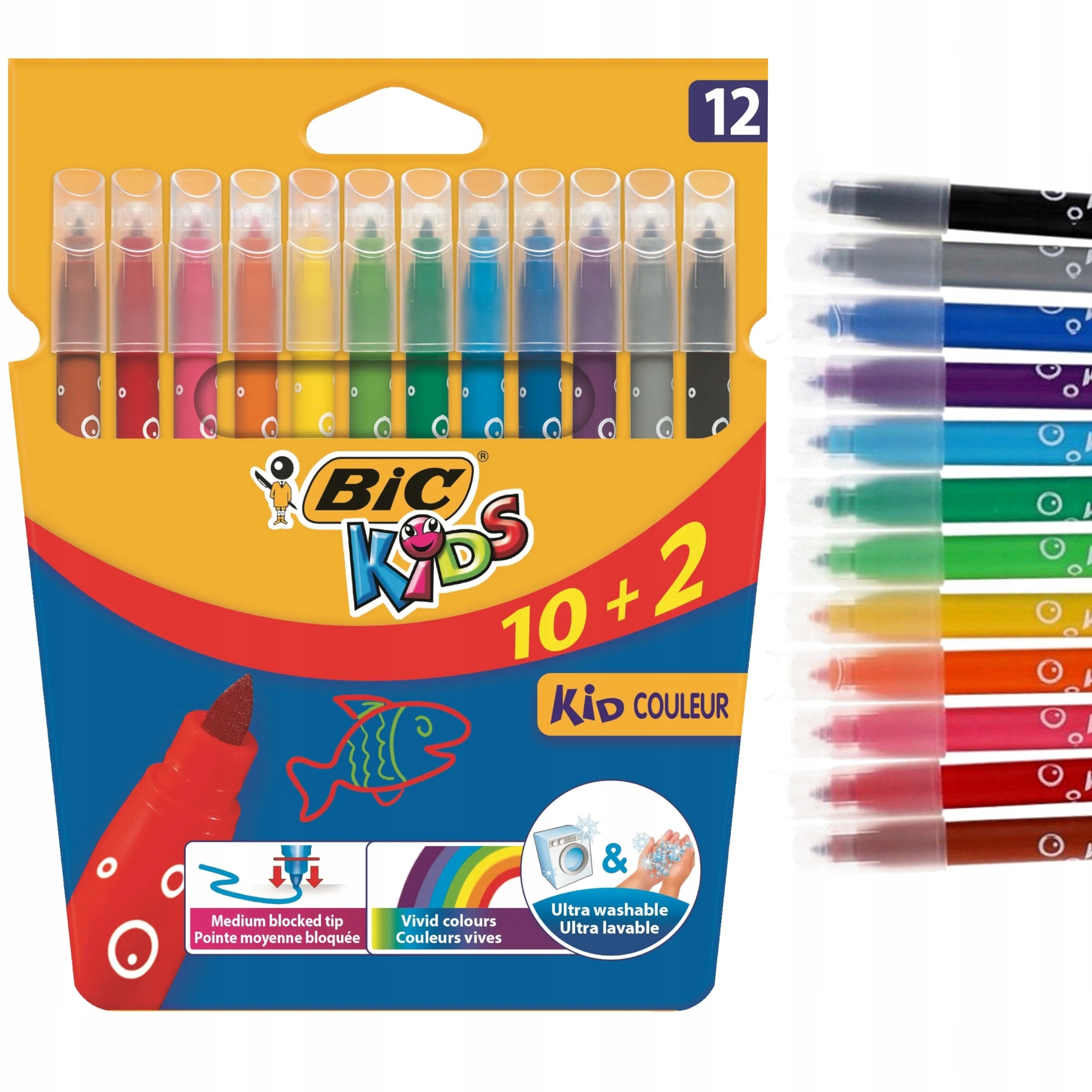 

Flamastry pisaki Bic Kids Kid Couleur 12 sztuk