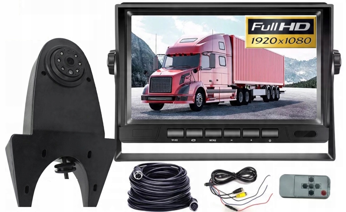 Monitor Cúvacia Kamera Full Hd 1920x1080P Kabel 15 Metrov Bus Solo Tir
