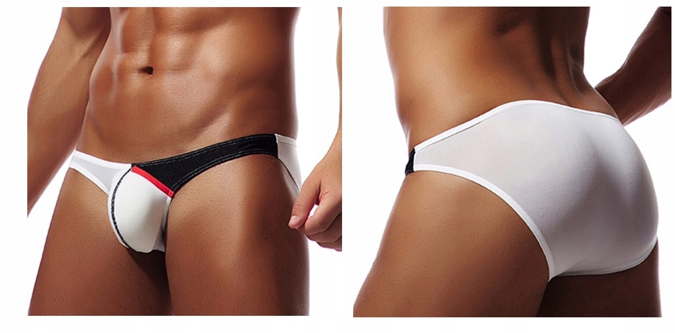 

Sexy Białe Delikatne Slipki Soft XXL